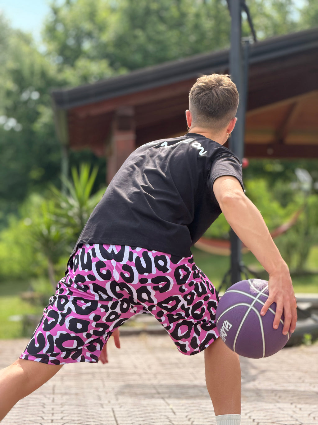 Bundle Clutch Mode On Tee + Pink Jaguar Shorts