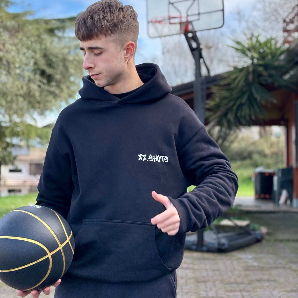 22.Shots Black Hoodie